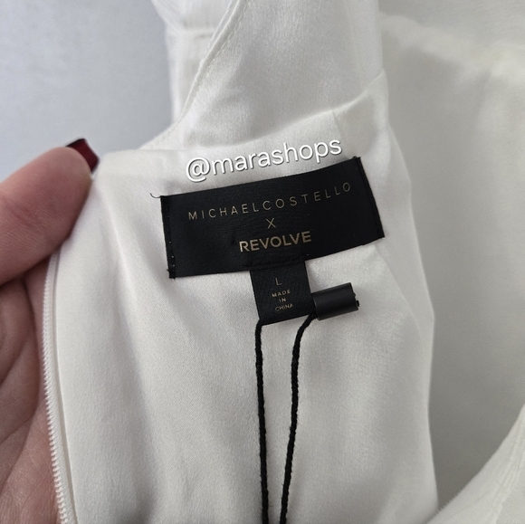 Michael Costello x REVOLVE Tessa Midi Dress in Ivory - Picture 4 of 6